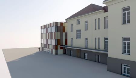 Vizualizacija prizidka k OŠ Ribnica 